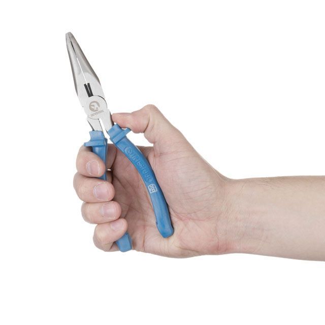Длинногубцы изогнутые 200 мм INTERTOOL HT-0126