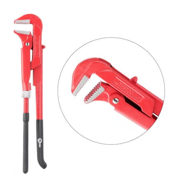 Ключ трубный 1.0", 90град INTERTOOL HT-0187