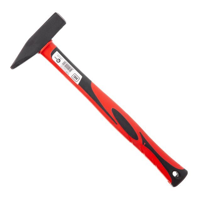 Молоток, 300г, ручка из фибергласса INTERTOOL HT-0203