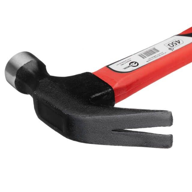 Молоток столярный 450 г, ручка из фибергласса INTERTOOL HT-0223