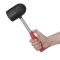Киянка резиновая 1250 г, черная резина, металлическая ручка INTERTOOL HT-0228
