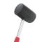 Киянка резиновая 680 г, черная резина, метал. ручка INTERTOOL HT-0232