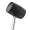 Киянка резиновая 900 г, черная резина, метал. ручка INTERTOOL HT-0233