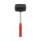 Киянка резиновая 900 г, черная резина, метал. ручка INTERTOOL HT-0233