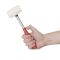 Киянка резиновая, 225 г, 40 мм, белая резина, металлическая ручка INTERTOOL HT-0234