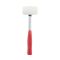 Киянка резиновая, 225 г, 40 мм, белая резина, металлическая ручка INTERTOOL HT-0234