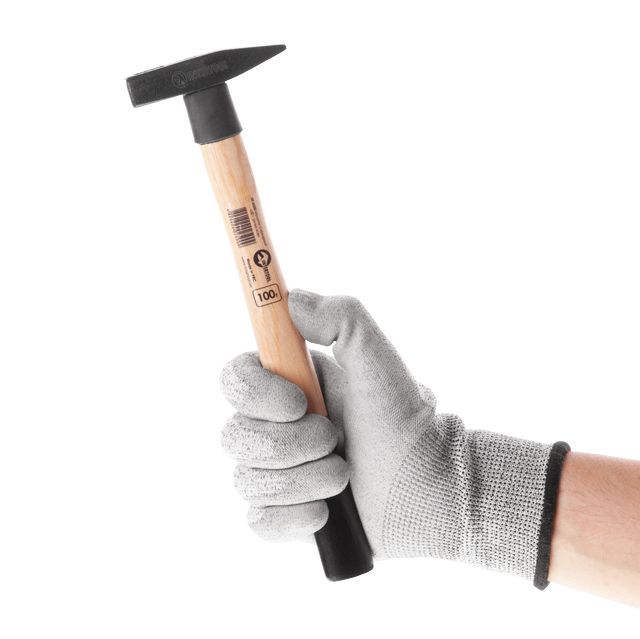 Молоток слесарный 100 г, ручка ясень INTERTOOL HT-0250