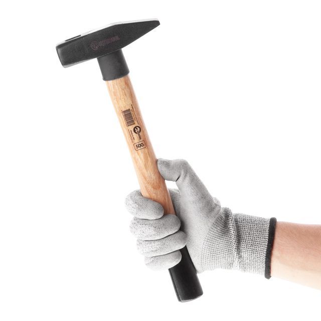 Молоток слесарный 500 г, ручка ясень INTERTOOL HT-0254