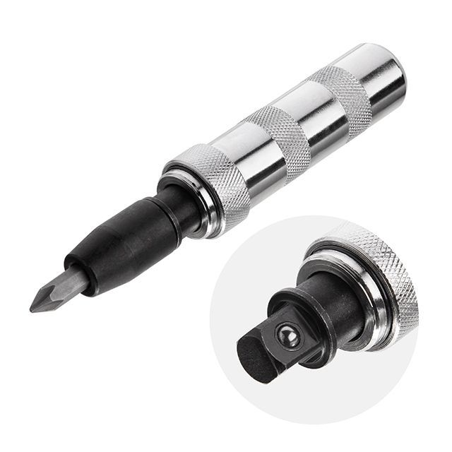 Отвертка ударная с комплектом насадок 6 ед. INTERTOOL HT-0430