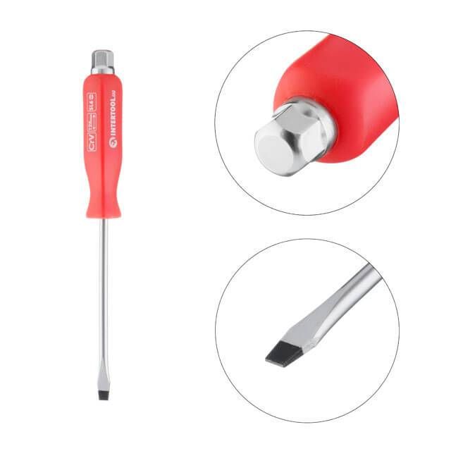 Отвертка ударная SL6*125 мм, Cr-V INTERTOOL HT-0483