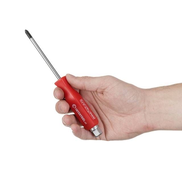 Отвертка ударная PH2*100 мм, Cr-V INTERTOOL HT-0487