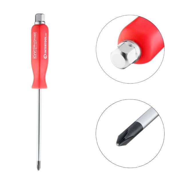 Отвертка ударная PH2*125 мм, Cr-V INTERTOOL HT-0488