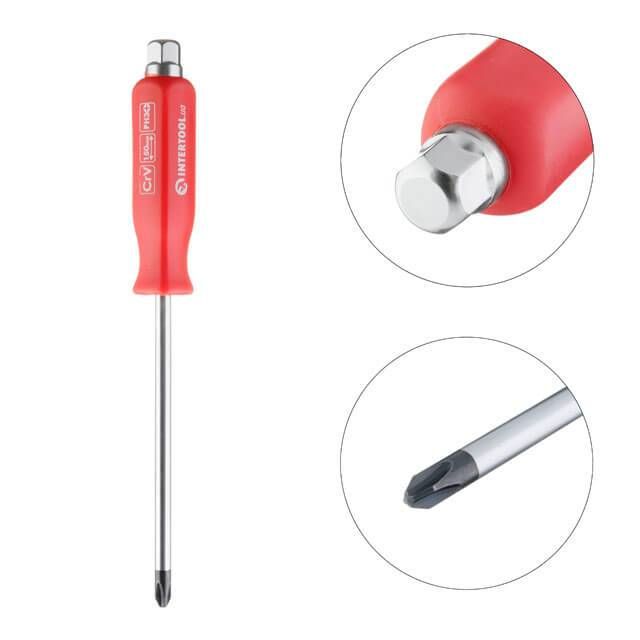 Отвертка ударная PH3*150 мм, Cr-V INTERTOOL HT-0489
