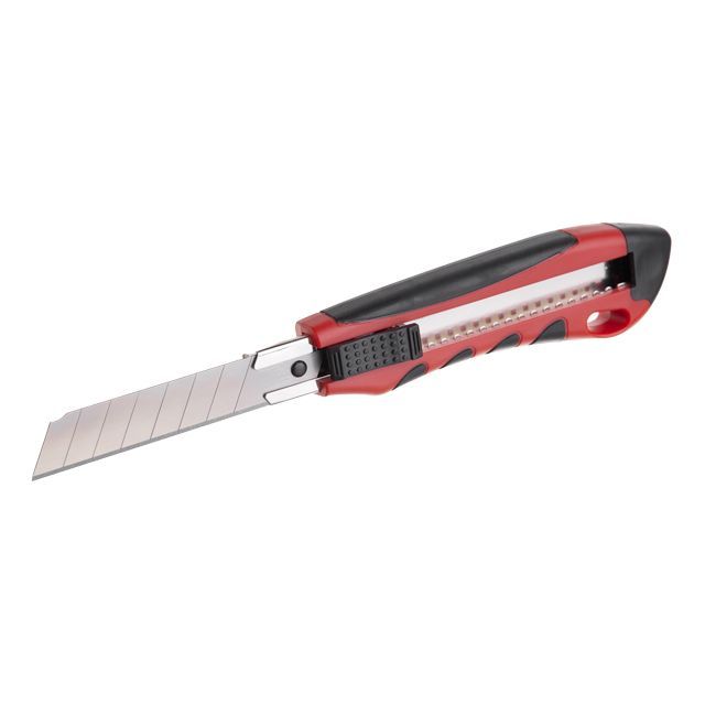 Нож сегментный 18 мм, металлическая направляющая, противоскользящий корпус, дробилка INTERTOOL HT-0506