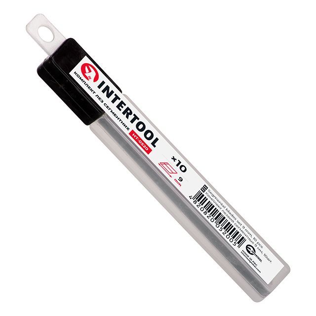 Комплект лезвий сегментных 9 мм, 10шт INTERTOOL HT-0520