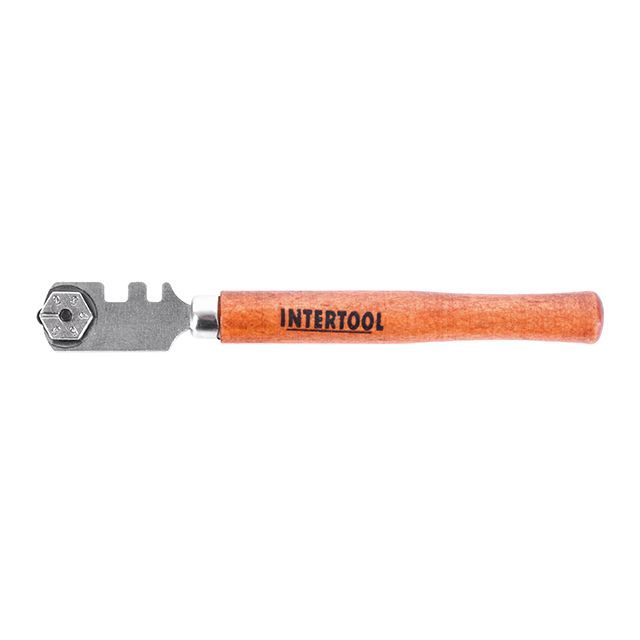 Стеклорез с 6 роликами INTERTOOL HT-0521
