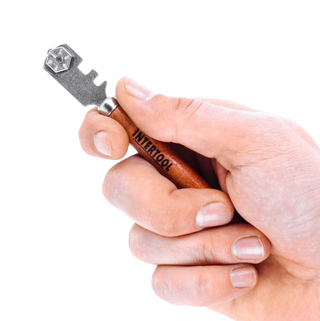 Стеклорез с 6 роликами INTERTOOL HT-0521