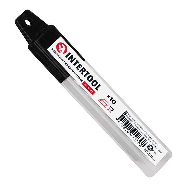 Комплект лезвий сегментных 25 мм, 10шт INTERTOOL HT-0523
