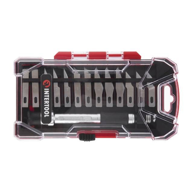 Набор скальпелей с держателем 14 ед. INTERTOOL HT-0524