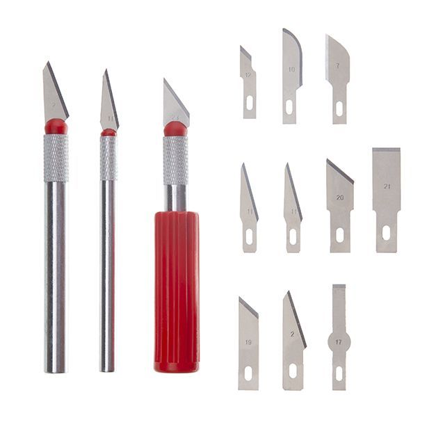 Набор скальпелей, 13 шт. INTERTOOL HT-0525