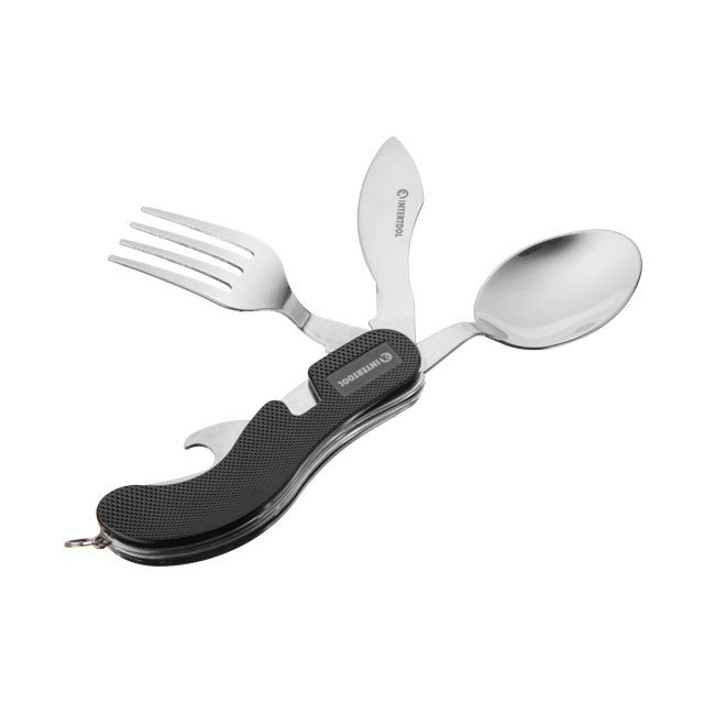 Мультитул туристический 5 в 1, чехол INTERTOOL HT-0543