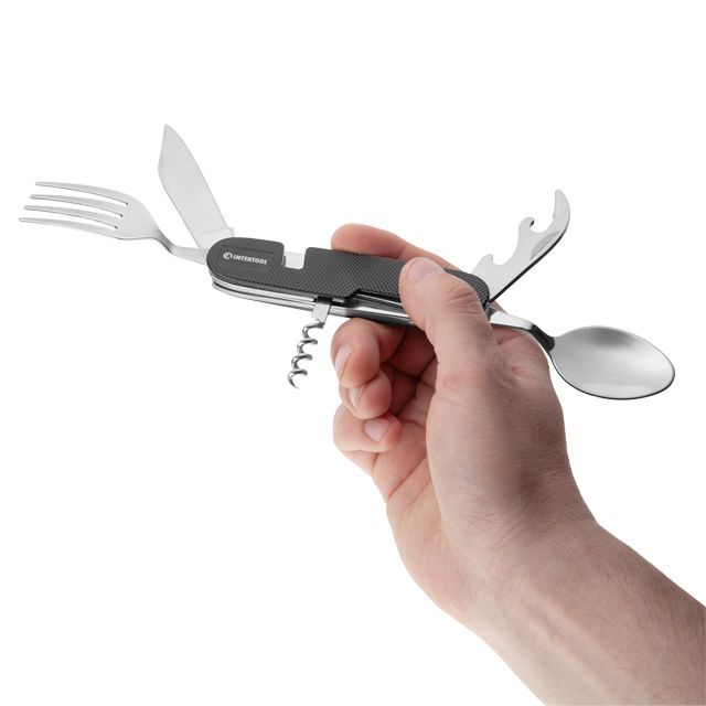 Мультитул туристический 8 в 1, чехол INTERTOOL HT-0544