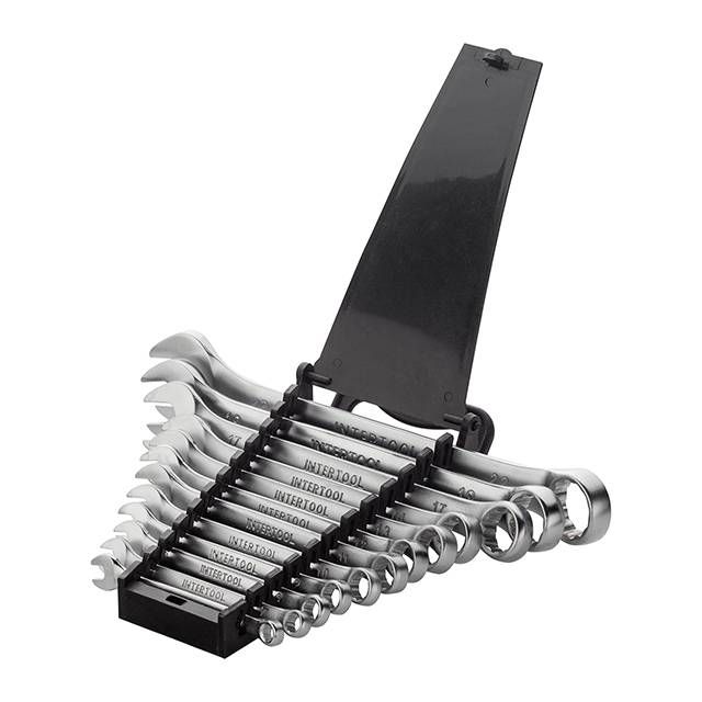 Набор ключей комбинированных 12 ед., 6-22 мм, Cr-V INTERTOOL HT-1203
