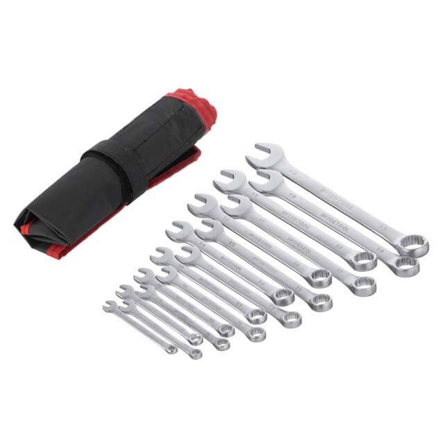 Набор ключей комбинированных 15 ед., 6-19, 22 мм, Cr-V INTERTOOL HT-1204
