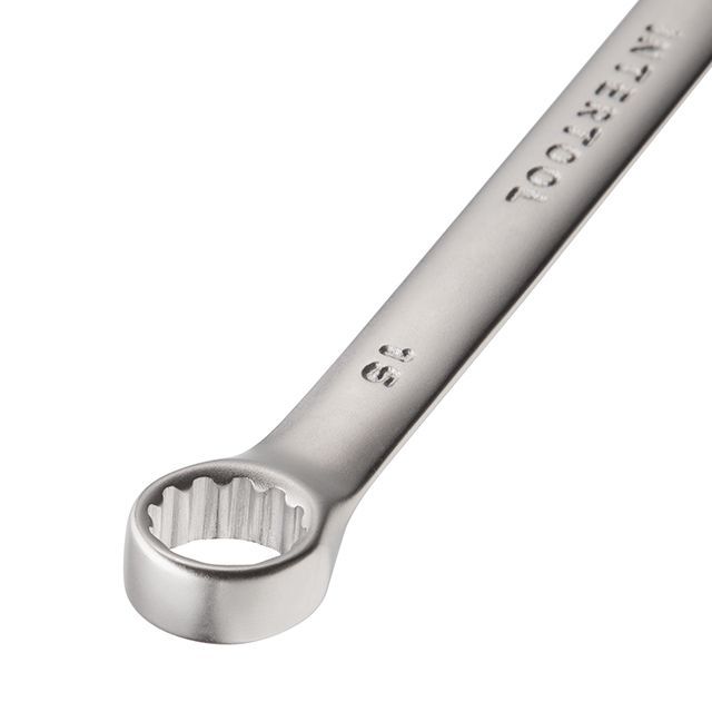 Ключ комбинированный 15 мм, Cr-V INTERTOOL HT-1215