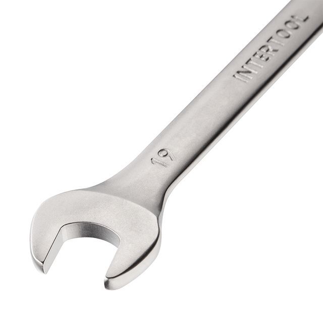 Ключ комбинированный 19 мм, Cr-V INTERTOOL HT-1219
