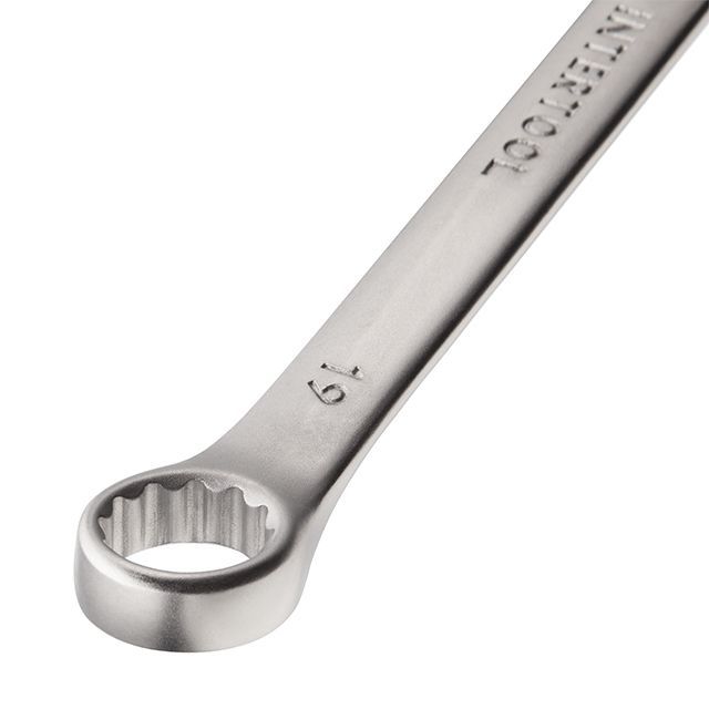 Ключ комбинированный 19 мм, Cr-V INTERTOOL HT-1219