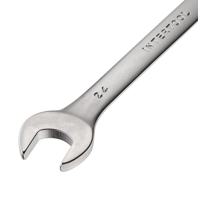 Ключ комбинированный 24 мм, Cr-V INTERTOOL HT-1224