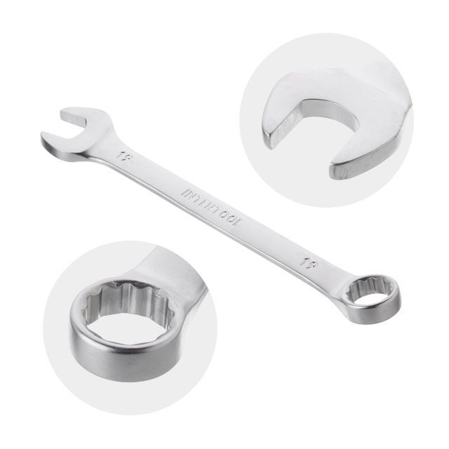 Набор ключей комбинированных 11 ед., 7-19 мм, Cr-V INTERTOOL HT-1250