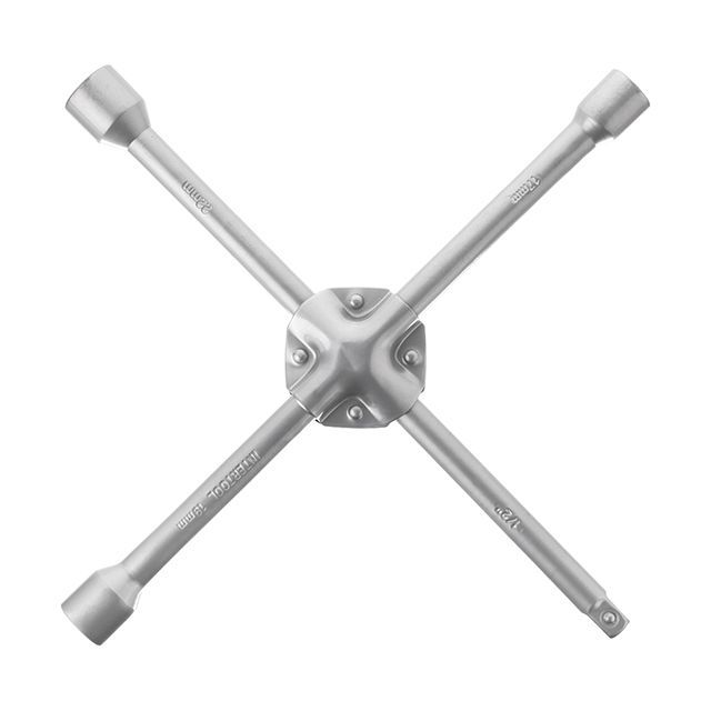 Ключ баллонный крестовой укрепленный 14"x355 мм, 16 мм, 17, 19, 22, 1/2" INTERTOOL HT-1602