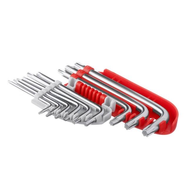 Набор Г-образных ключей TORX, 9 ед., Т10-Т50, S2, PROF INTERTOOL HT-1821