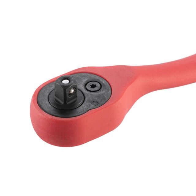 Рукоятка с храповым механизмом изогнутая 1/4", 72 зуба, Cr-V, PROF INTERTOOL HT-2107