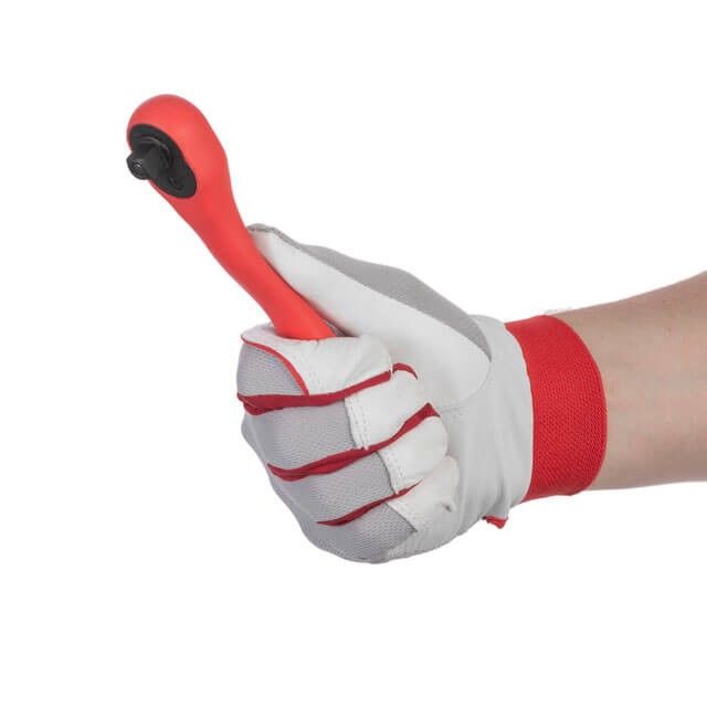 Рукоятка с храповым механизмом изогнутая 3/8", 72 зуба, Cr-V, PROF INTERTOOL HT-2108