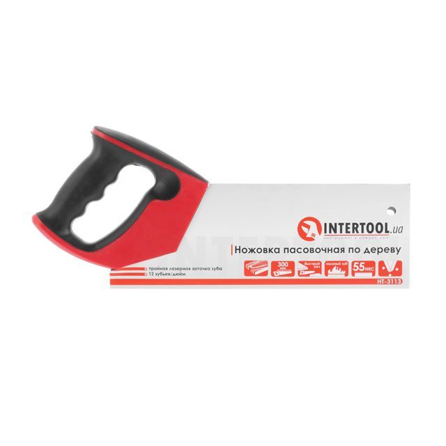 Ножовка пасовочная по дереву, 300 мм INTERTOOL HT-3113
