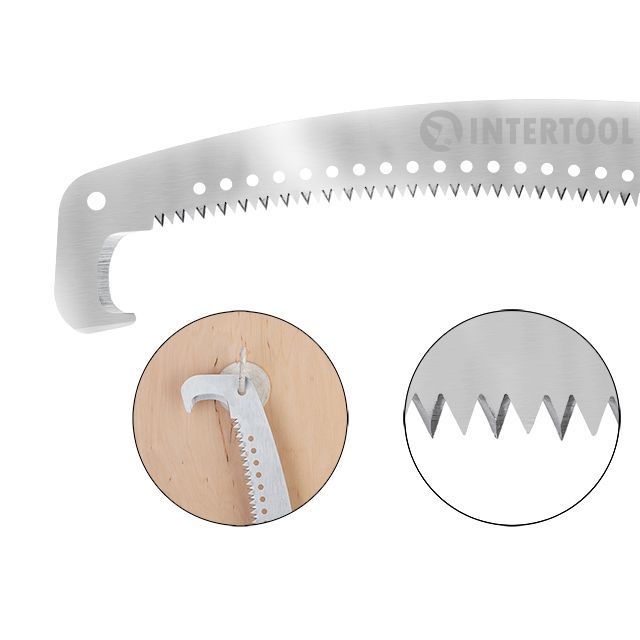 Ножовка садовая с крюком, полотно 350 мм INTERTOOL HT-3150