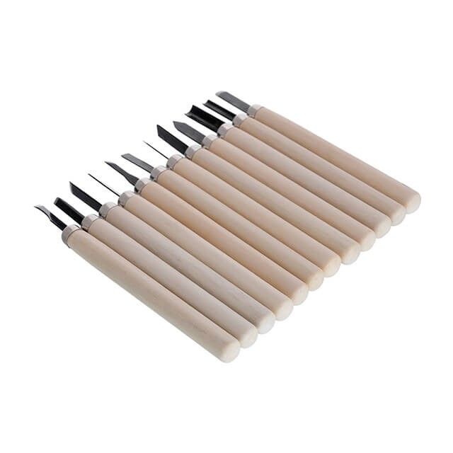 Набор резцов по дереву 12 ед. INTERTOOL HT-3504