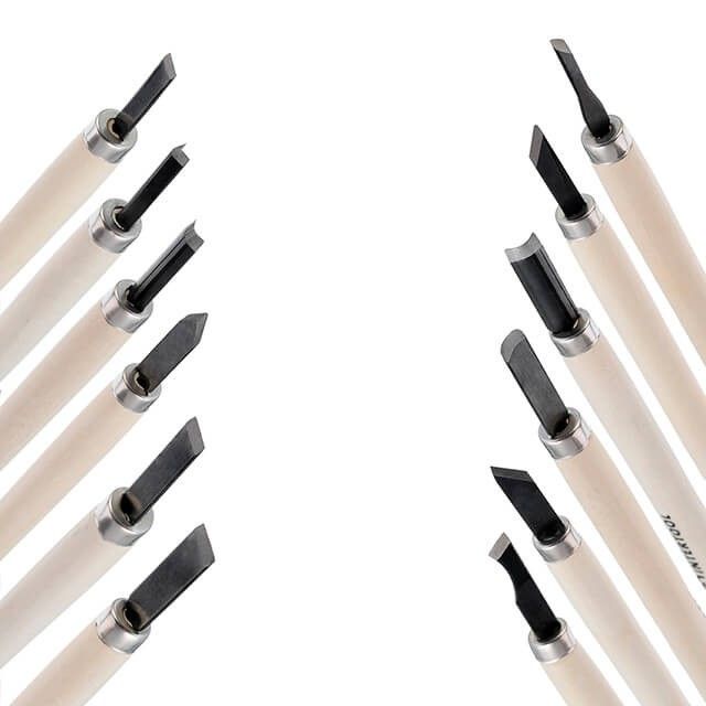 Набор резцов по дереву 12 ед. INTERTOOL HT-3504