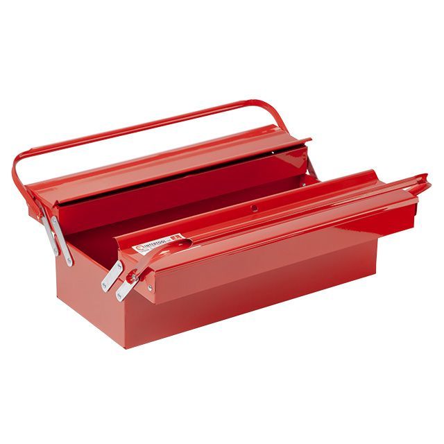 Ящик для инструментов металлический 450 мм, 3 секции INTERTOOL HT-5043