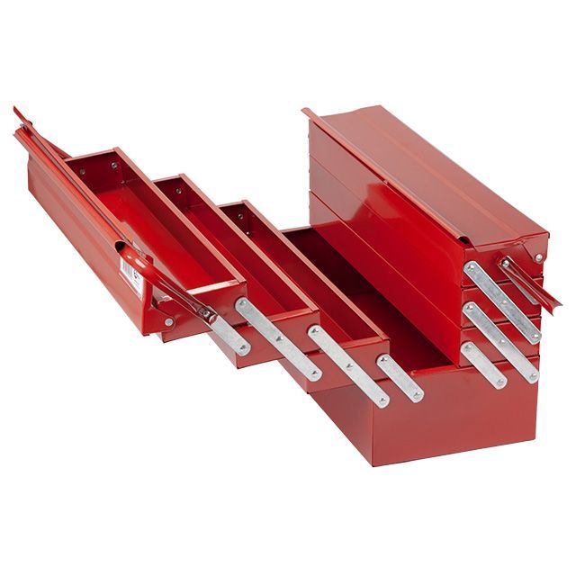 Ящик для инструментов металлический 450 мм, 7 секций INTERTOOL HT-5047