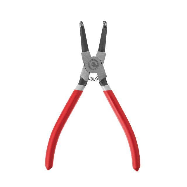 Щипцы для снятия стопорных колец 180 мм, изогнутые на сжим INTERTOOL HT-7012