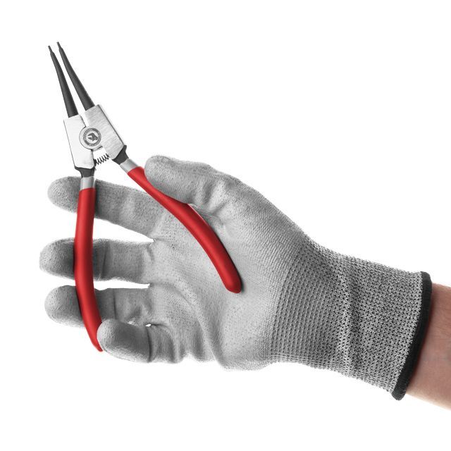 Щипцы для снятия и установки стопорных колец 180 мм, прямые на разжим INTERTOOL HT-7013