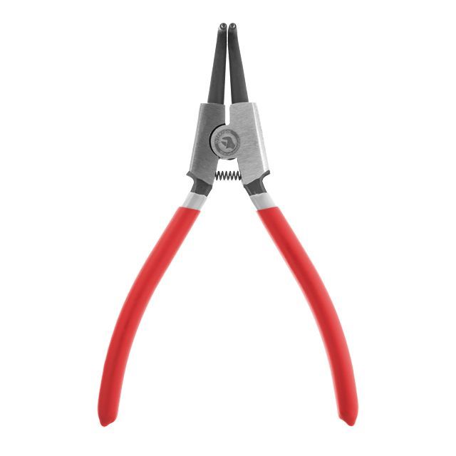 Щипцы для снятия стопорных колец 180 мм, изогнутые на разжим INTERTOOL HT-7014