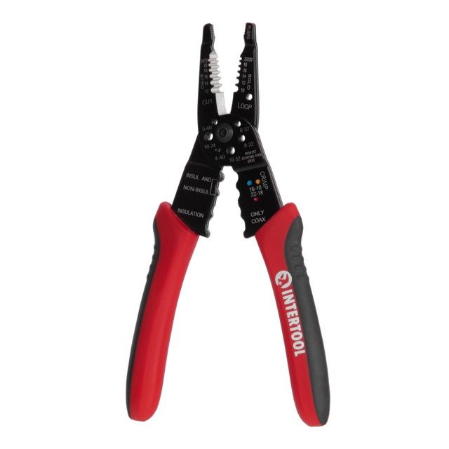 Съемник изоляции 0,8-2,6мм, комбинированный INTERTOOL HT-7029