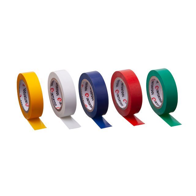 Лента изоляционная 10 м, 17*0,15 мм, цветная (уп. 10 ед.) INTERTOOL IT-0014