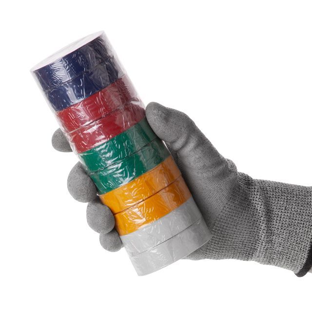 Лента изоляционная 10 м, 17*0,15 мм, цветная (уп. 10 ед.) INTERTOOL IT-0014