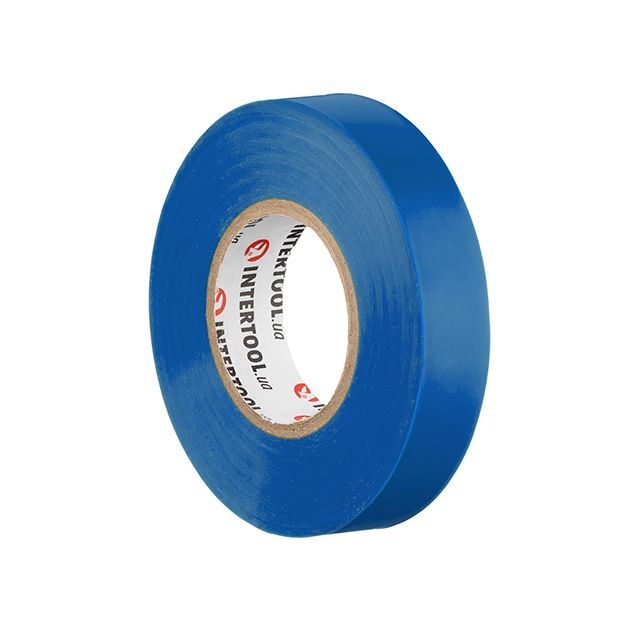 Лента изоляционная 25 м, 17*0,15 мм, синяя INTERTOOL IT-0025